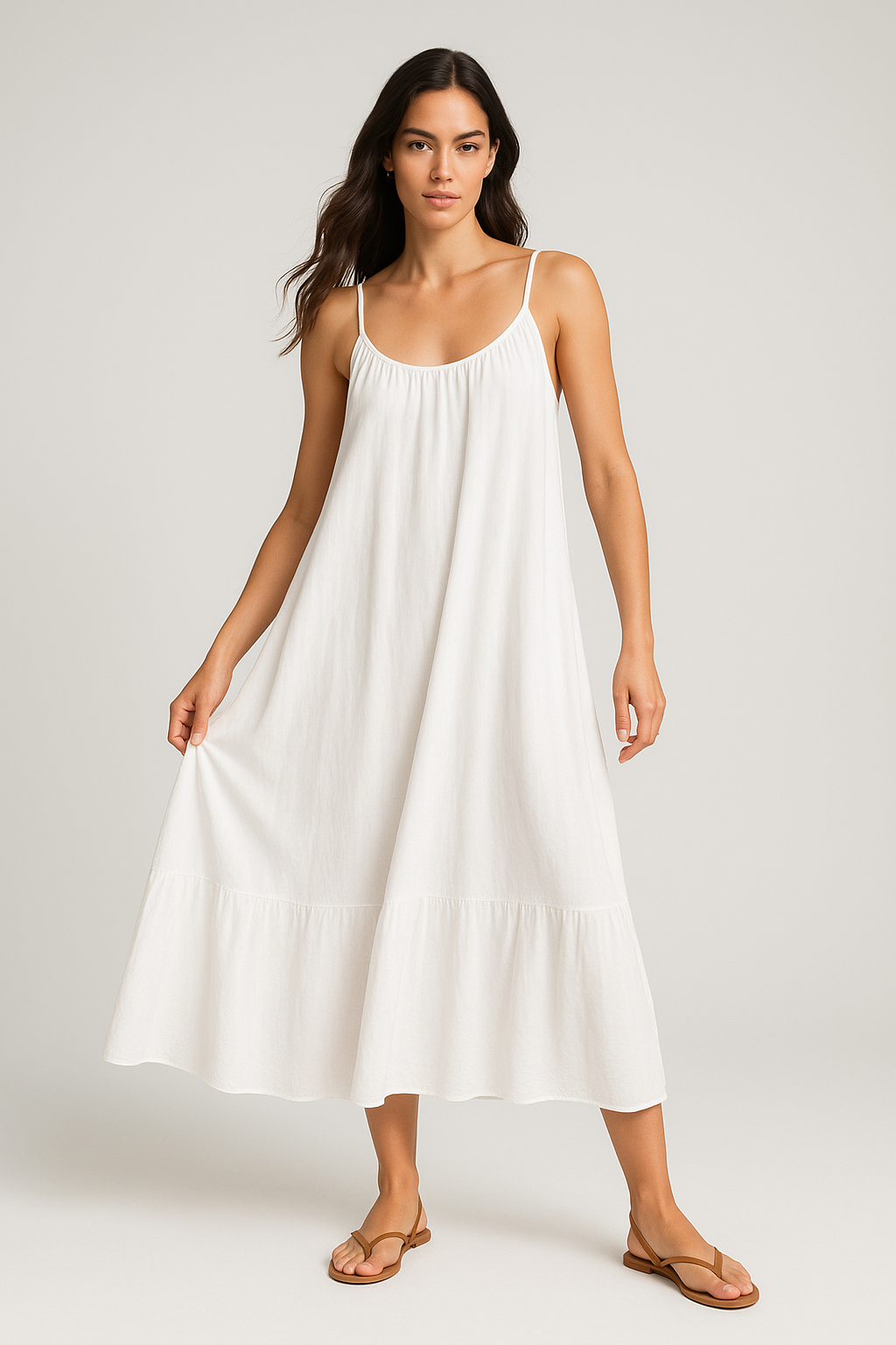 Vestido Jhulie Longo de Alcinha e Saia 1 Maria