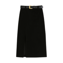 Saia Megyn Mid em Veludo cotelê