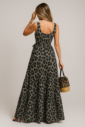 Vestido Lully  Longo sem Manga Fluído - Oncinha