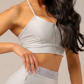 Conjunto Fitness Feminino Pace Prata - LP28