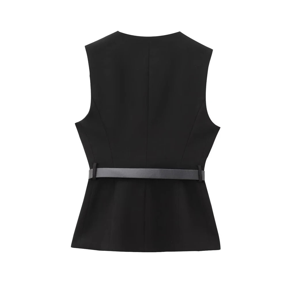 Colete Amélie Elegância Minimalista