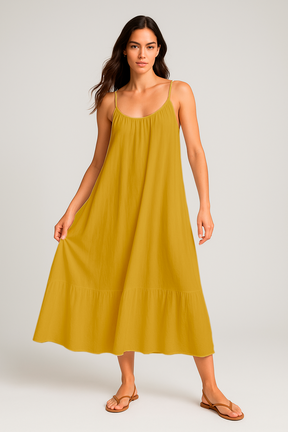 Vestido Jhulie Longo de Alcinha e Saia 1 Maria