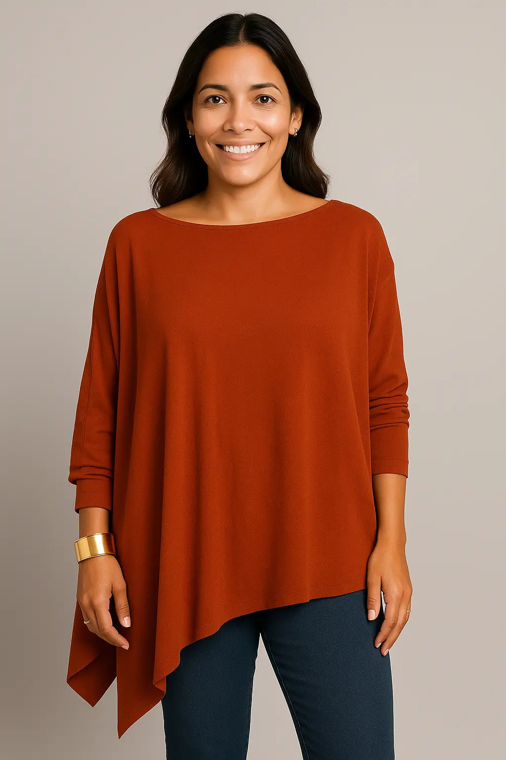 Blusa Jade  Manga Longa Atemporal