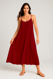 Vestido Jhulie Longo de Alcinha e Saia 1 Maria