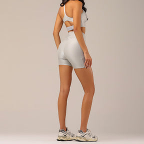 Conjunto Fitness Feminino Pace Prata - LP28