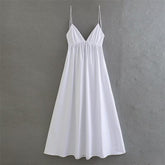 Vestido Liz Midi Recorte Abaixo do Busto